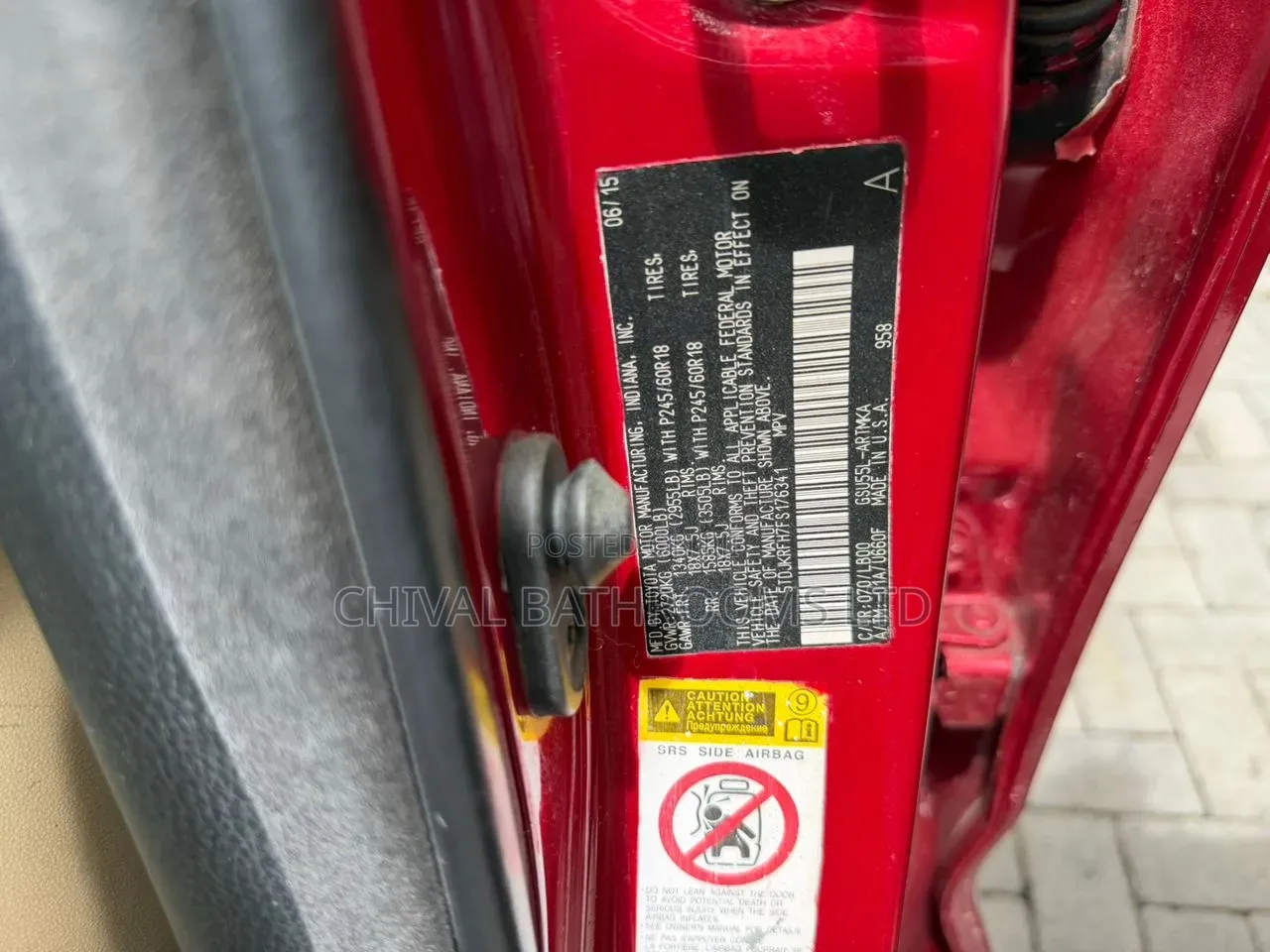 Toyota Highlander 2015 Red