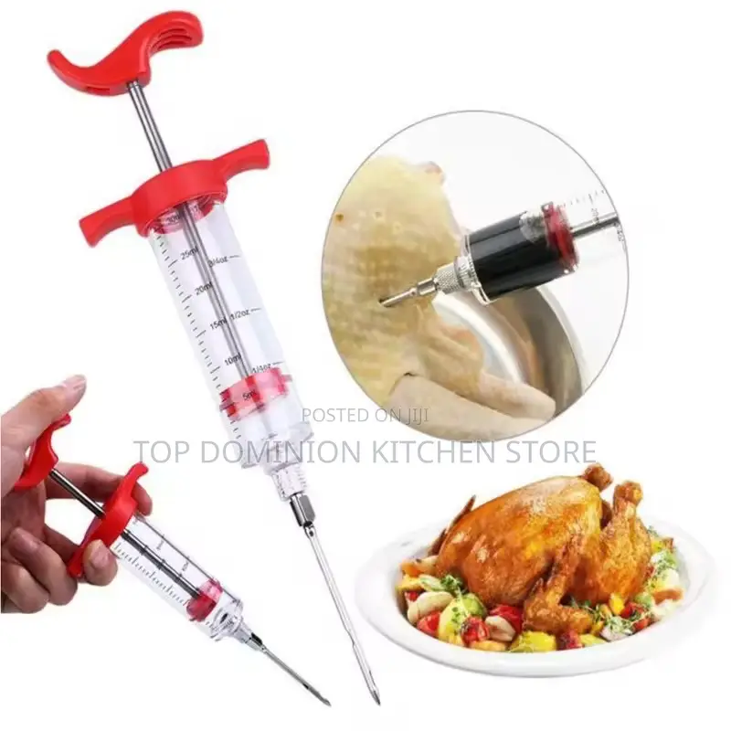 Portable Meat Injector Syringe