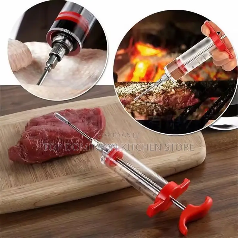 Portable Meat Injector Syringe