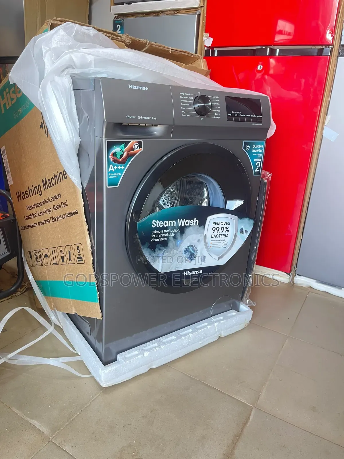 Hisense 8kg Smart Inverter Automatic Washing Machine Spin