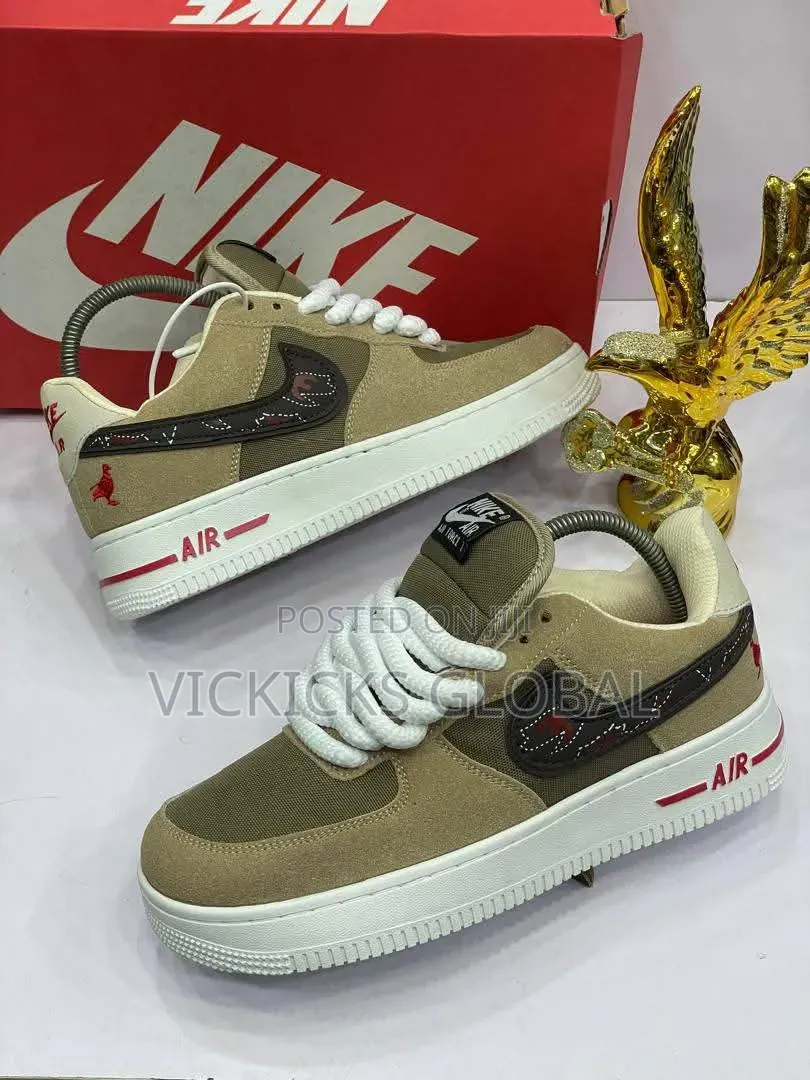 Nike Air Force 1 X Undefeated Grey Suede Sneakers