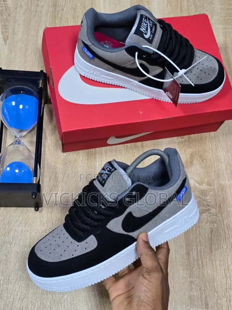 Nike Air Force 1 X Undefeated Grey Suede Sneakers