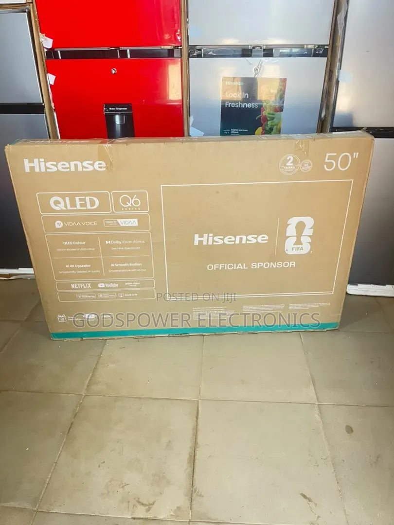 Hisense 50" Inch Qled Smart Tv With Bluetooth, Netflix