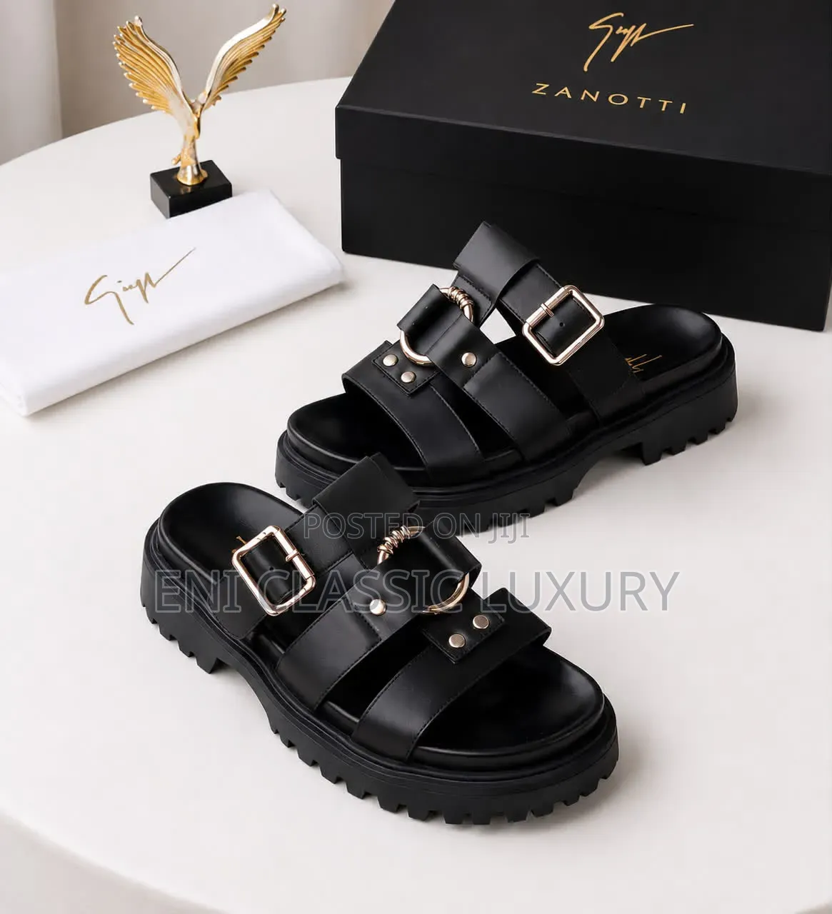 Zanotti Luxury Men's Slippers Best Quality Well Banded Package