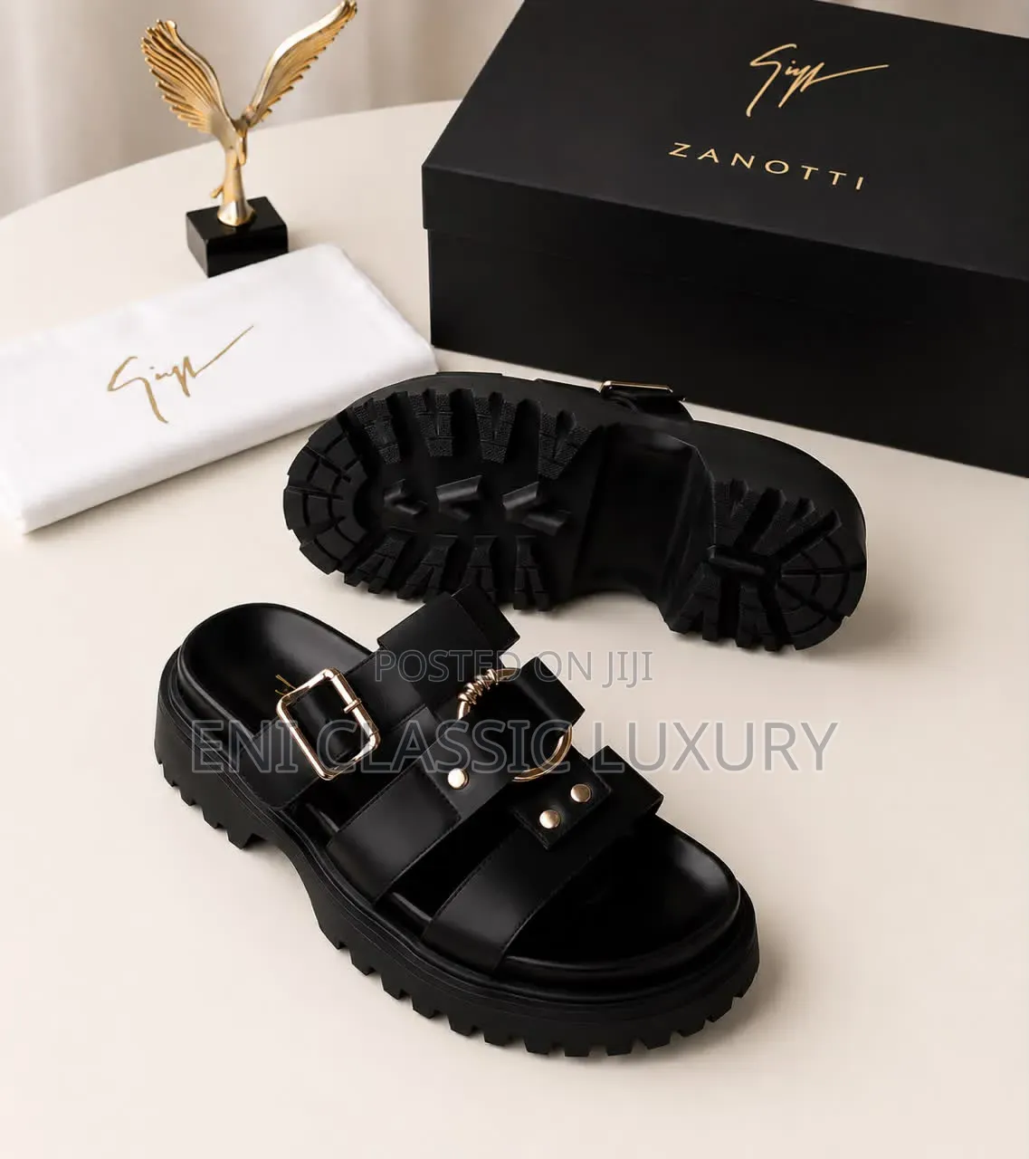 Zanotti Luxury Men's Slippers Best Quality Well Banded Package