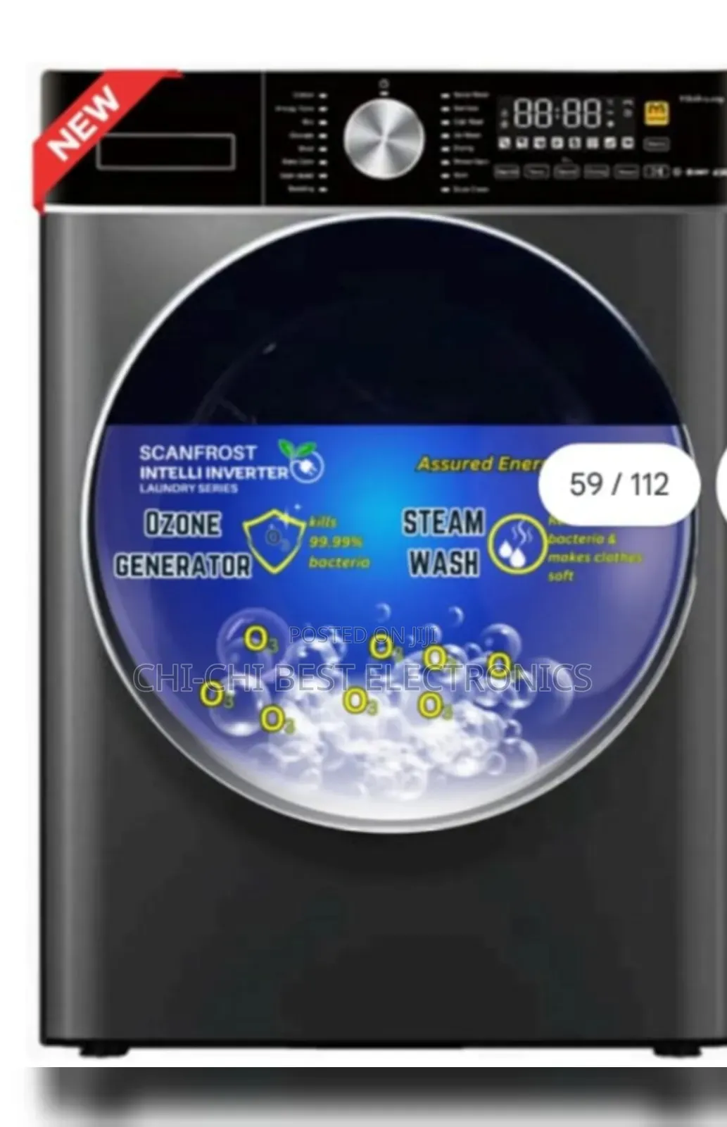 Scanfrost Ozone Steam, Inverter Germ Killer, Wash Dryer Combo Machine