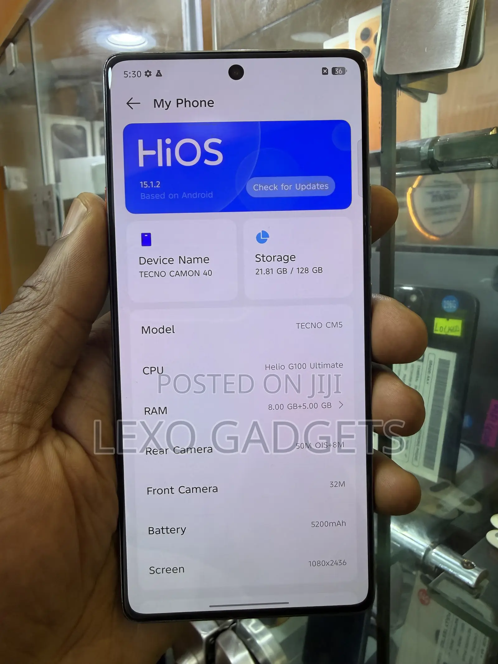 Tecno Camon 40 Pro 4G 128 GB Gray