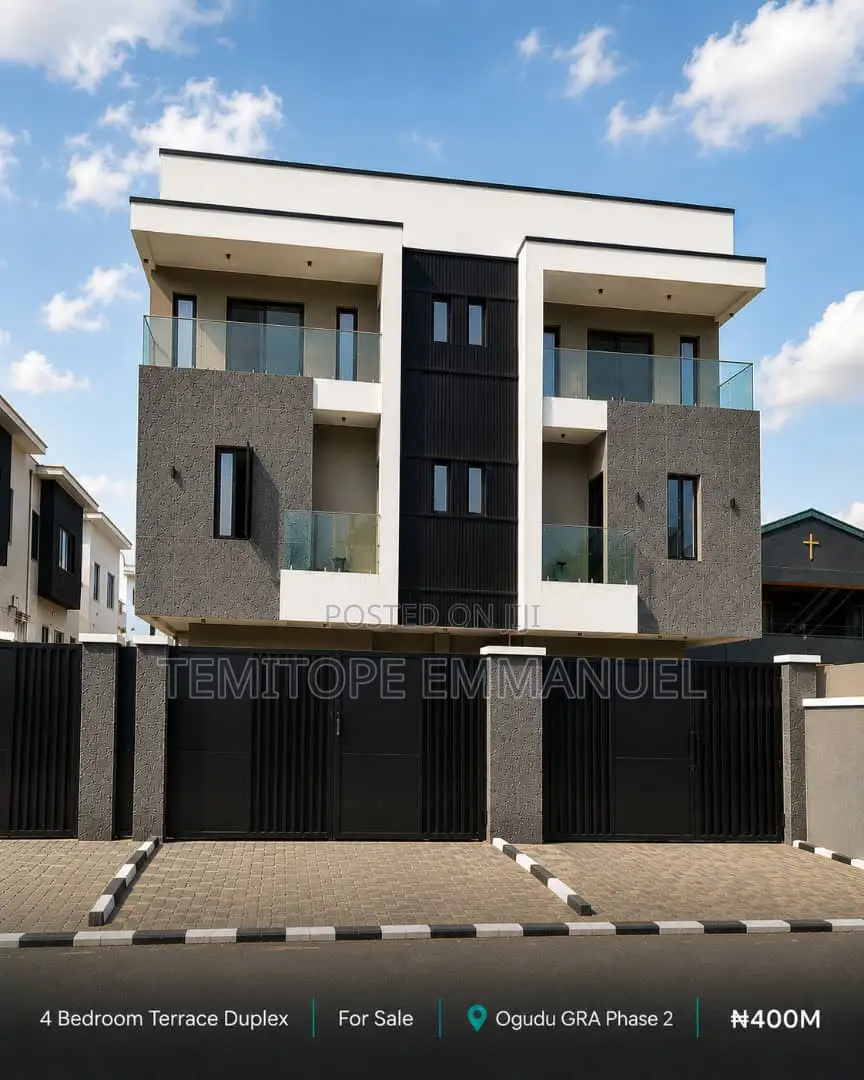 Furnished 4bdrm Duplex in Ogudu GRA for sale