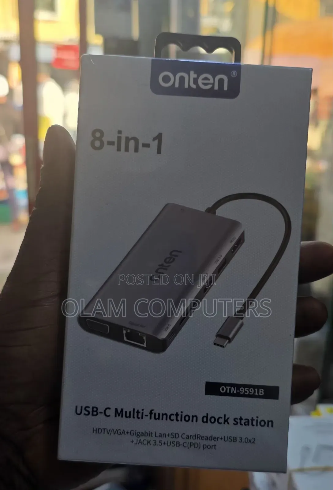 Onten 8-in-1 Usb-C Multifunction Dock Station