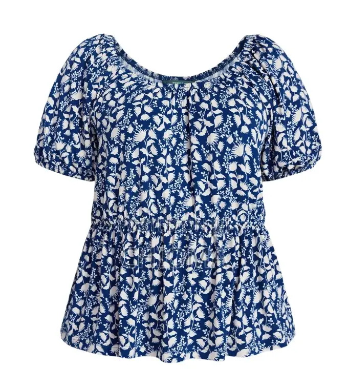 Terra Sky Women's Plus( Extra Size ) Peplum Top With (Cool on Skin )