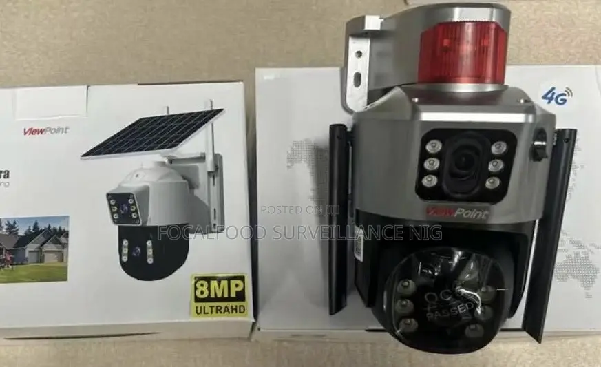 V380 Pro Solar Powered 4g Dual-Security Camera System