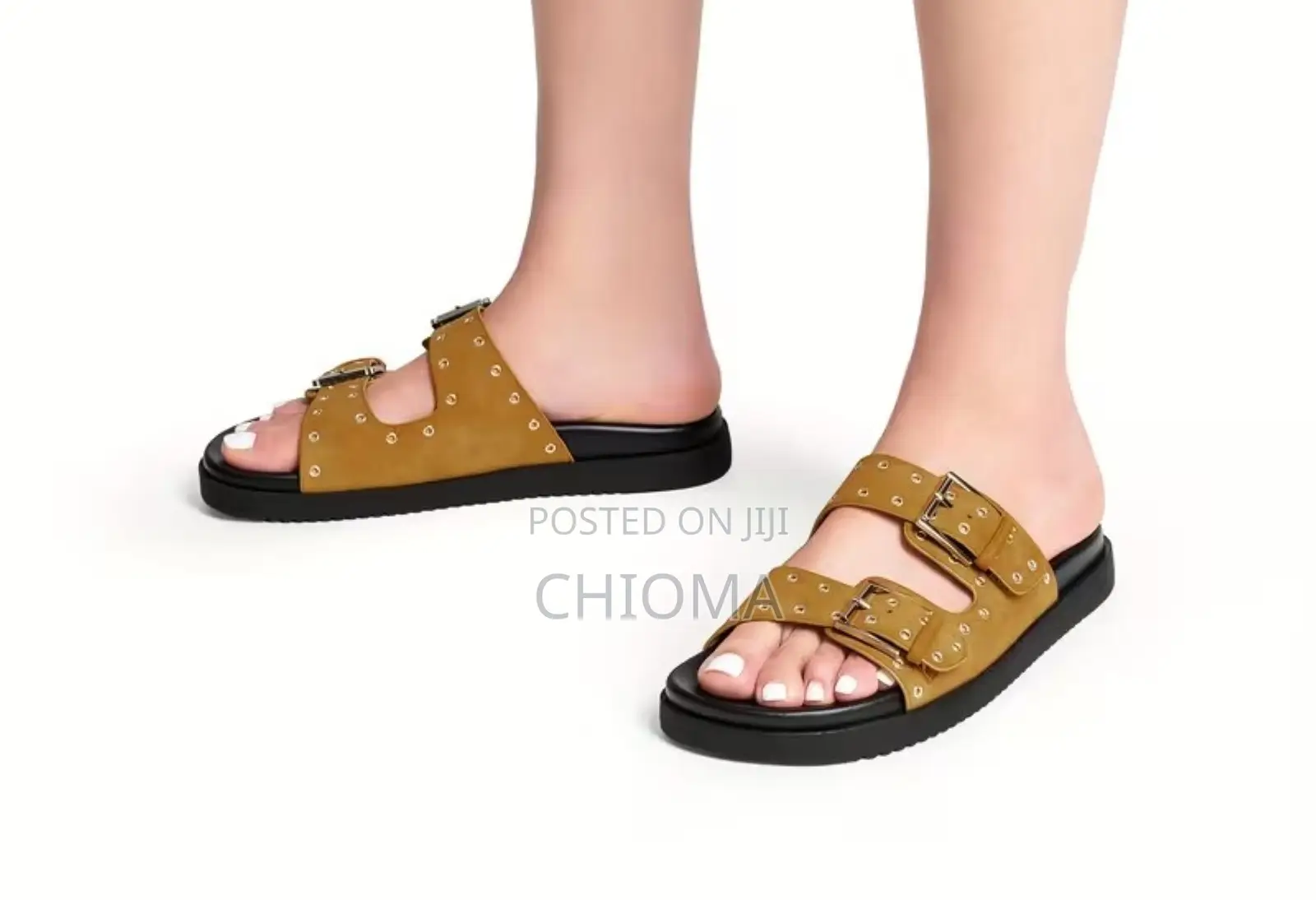 Ladies Classic Double Buckle Sandals for Everyday Use(Water Friendly)