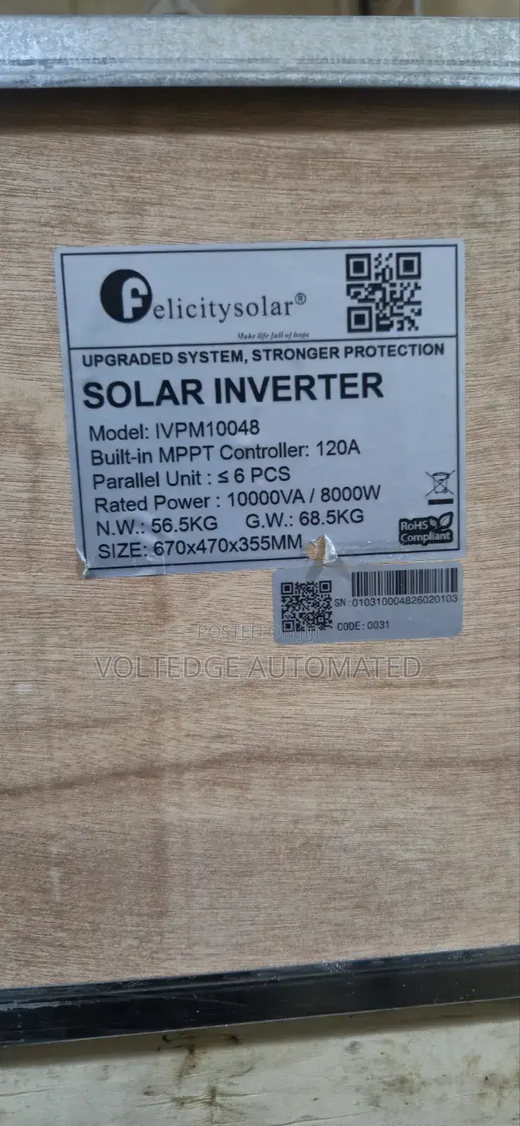 10kva Hybrid Felicity Inverter