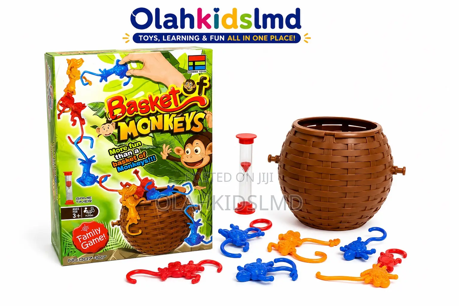 Basket of Monkeys Family Hanging Game – Fun for Kids Ages 3