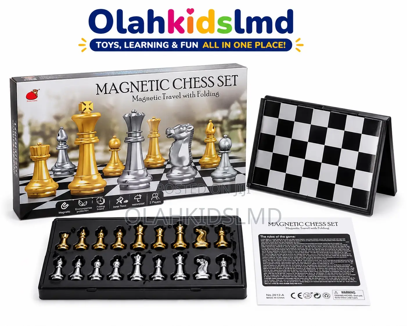 Magnetic Chess Set – Foldable Travel Chess Board Game With Magnetic