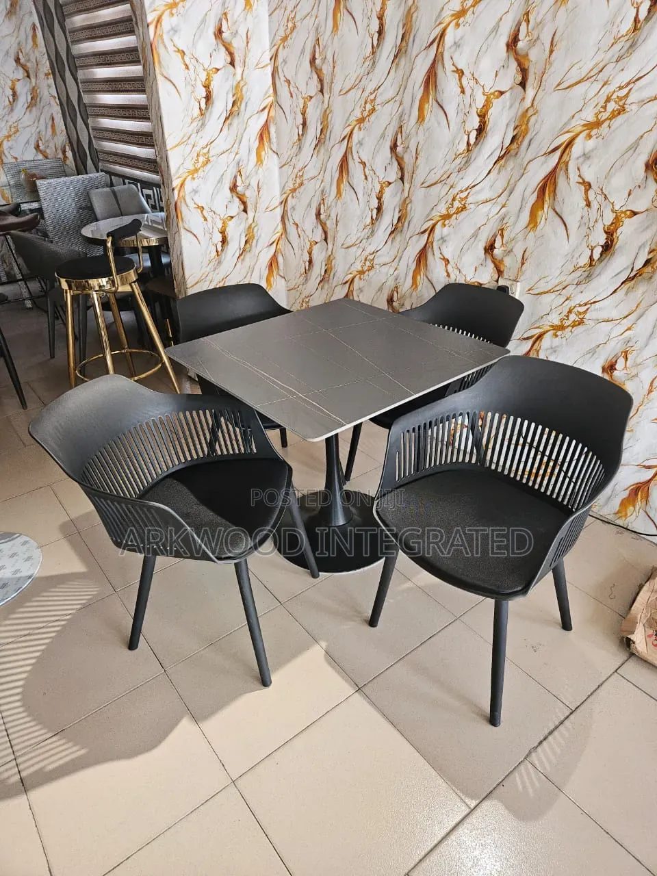 Hotel / Restaurant 3seater Table With Ceramics Top