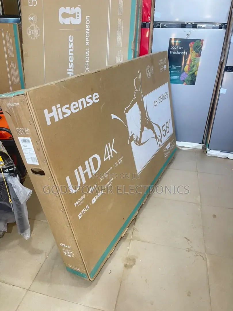 Original Hisense 58 Inches Uhd4k Full Uhd Smart Tv Free Wall Hanger