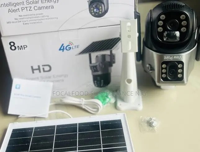 Optimax PTZ V380 Airtel Only PTZ Solar Dual Lens Camera