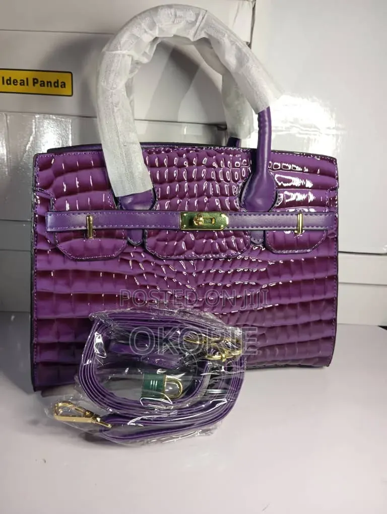 Large Capacity Platinum Strapless Luxury Leather Handbag Stylish Bag