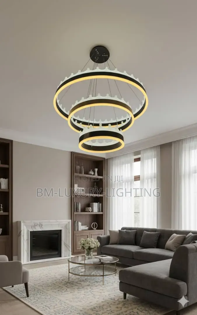 3 Ring Modern Executive Chandelier Fittings