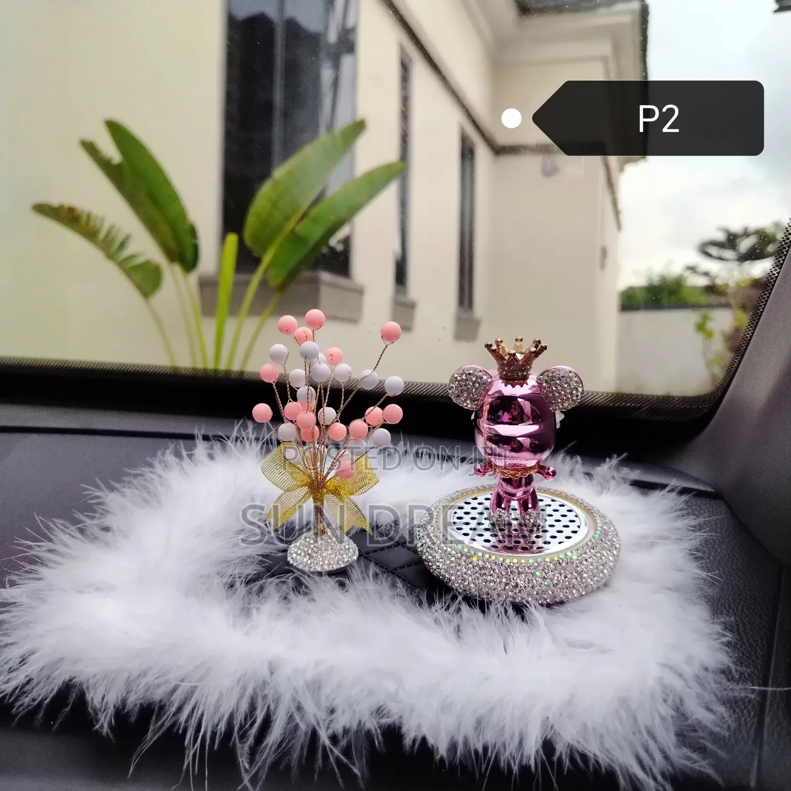 Car Ornaments Pink Bear Air Freshener Car Scents