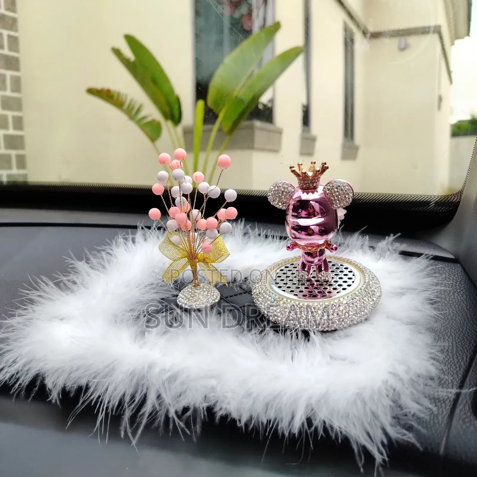 Car Ornaments Pink Bear Air Freshener Car Scents