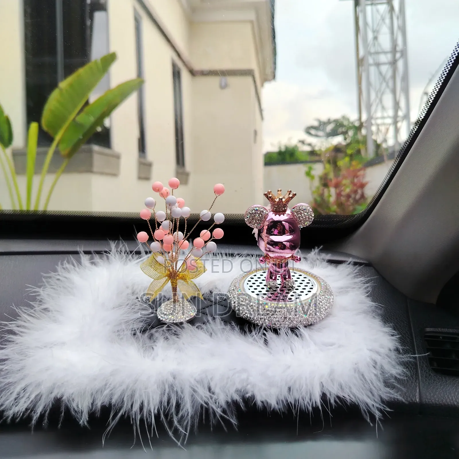 Car Ornaments Pink Bear Air Freshener Car Scents