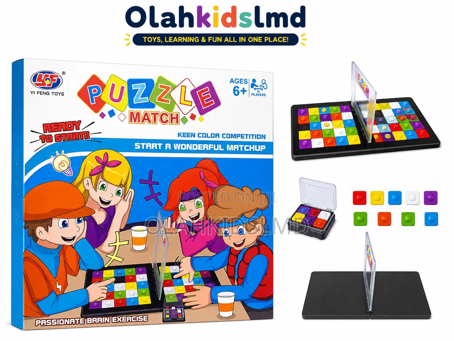 Puzzle Match Memory Game Educational Color Matching Board Game for Kid