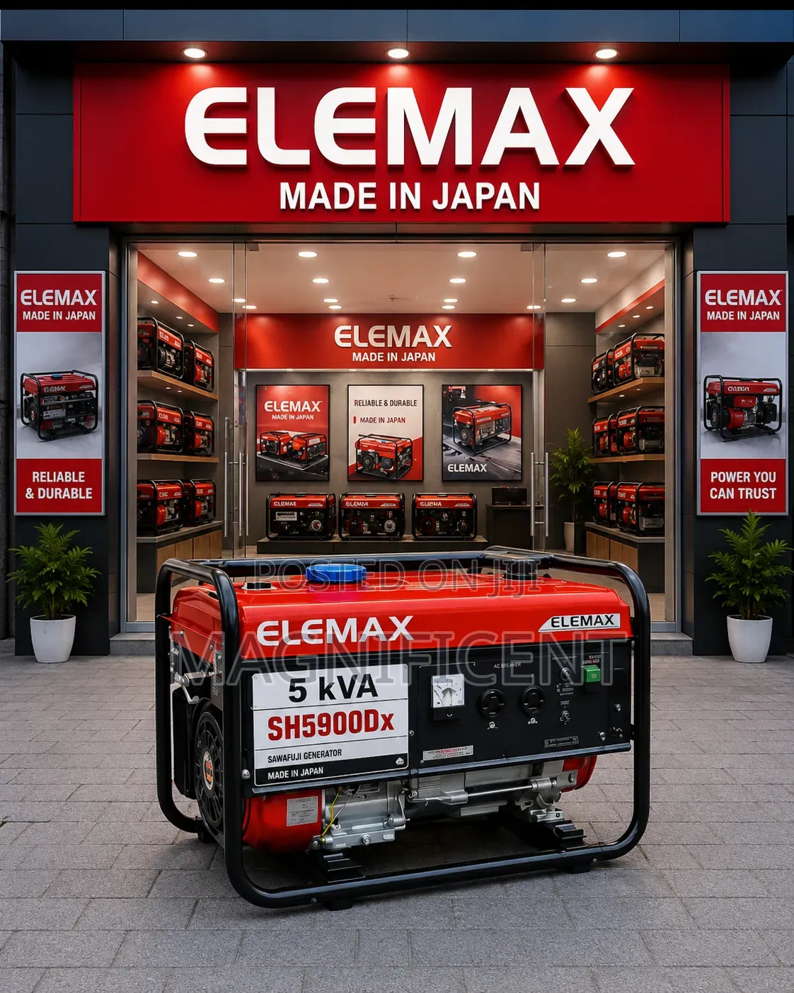 5.Kva Elemax Sh5900dx Generator Made in Japan, Powerful Durable Per