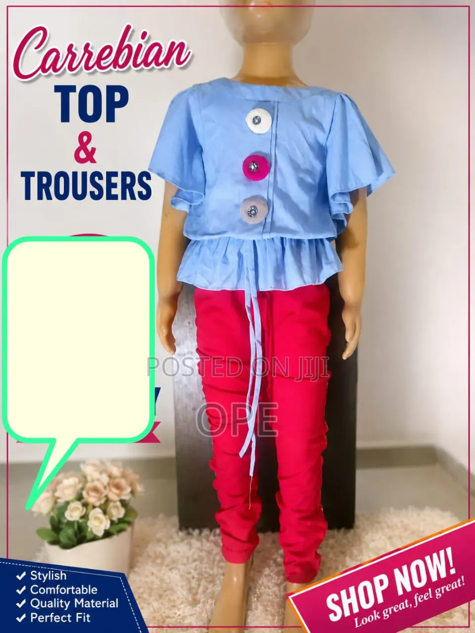 Top, Trouser,Skirt And Top