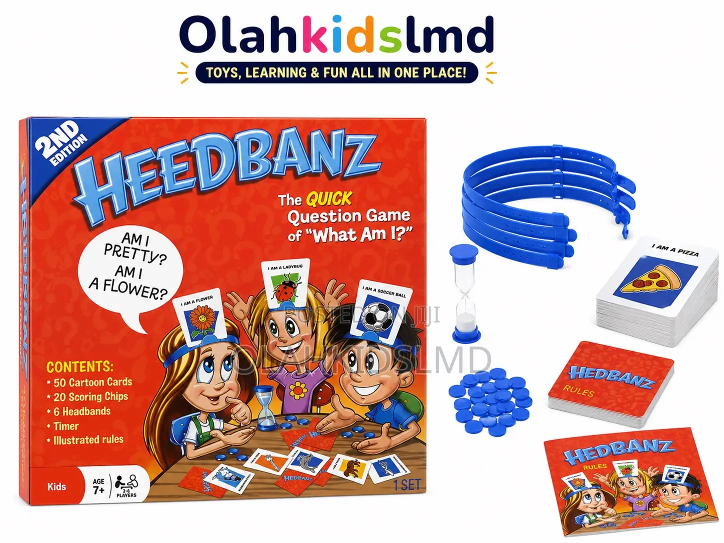 Hedbanz Guess Who Am I? Family Card Game – Fun Kids Party Game