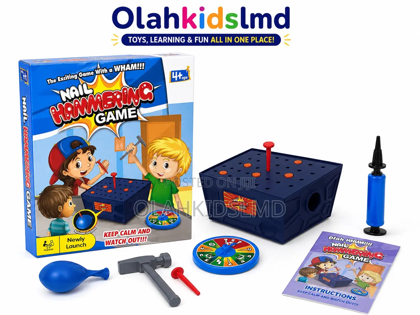 Nail Hammering Game Toy for Kids – Fun Family Skill Game (Ages 4+)