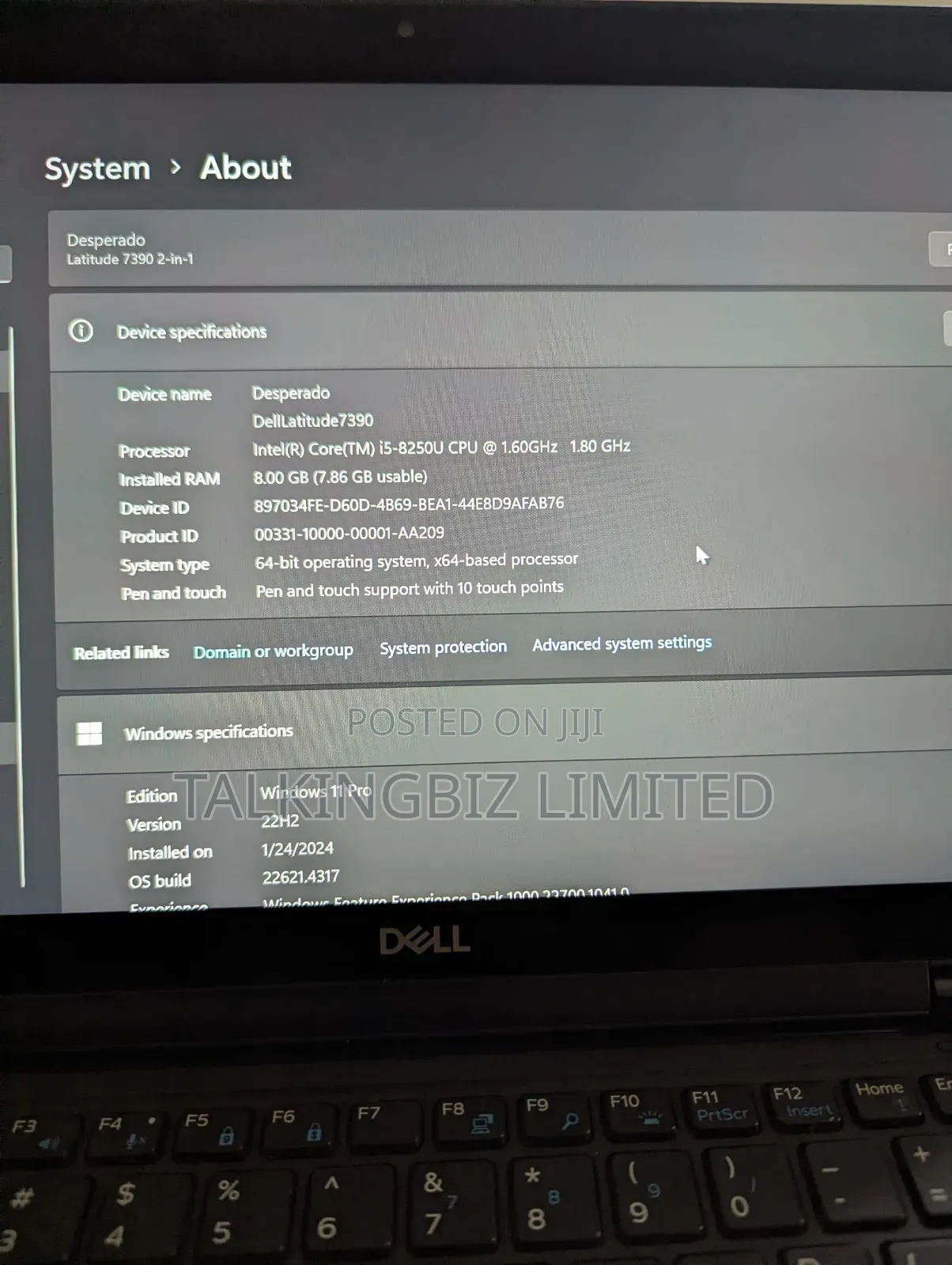 Laptop Dell Latitude 7390 8GB Intel Core i5 SSD 256GB