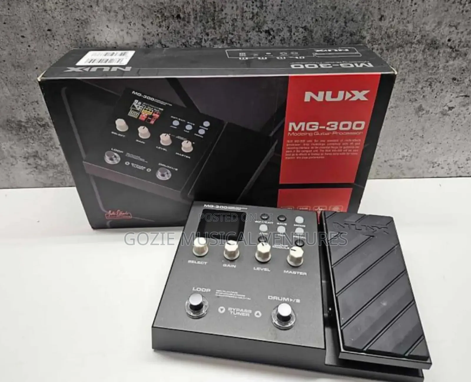 Nux Mg -300 Guitar Effect Processor Black Colour With Quality Sound.