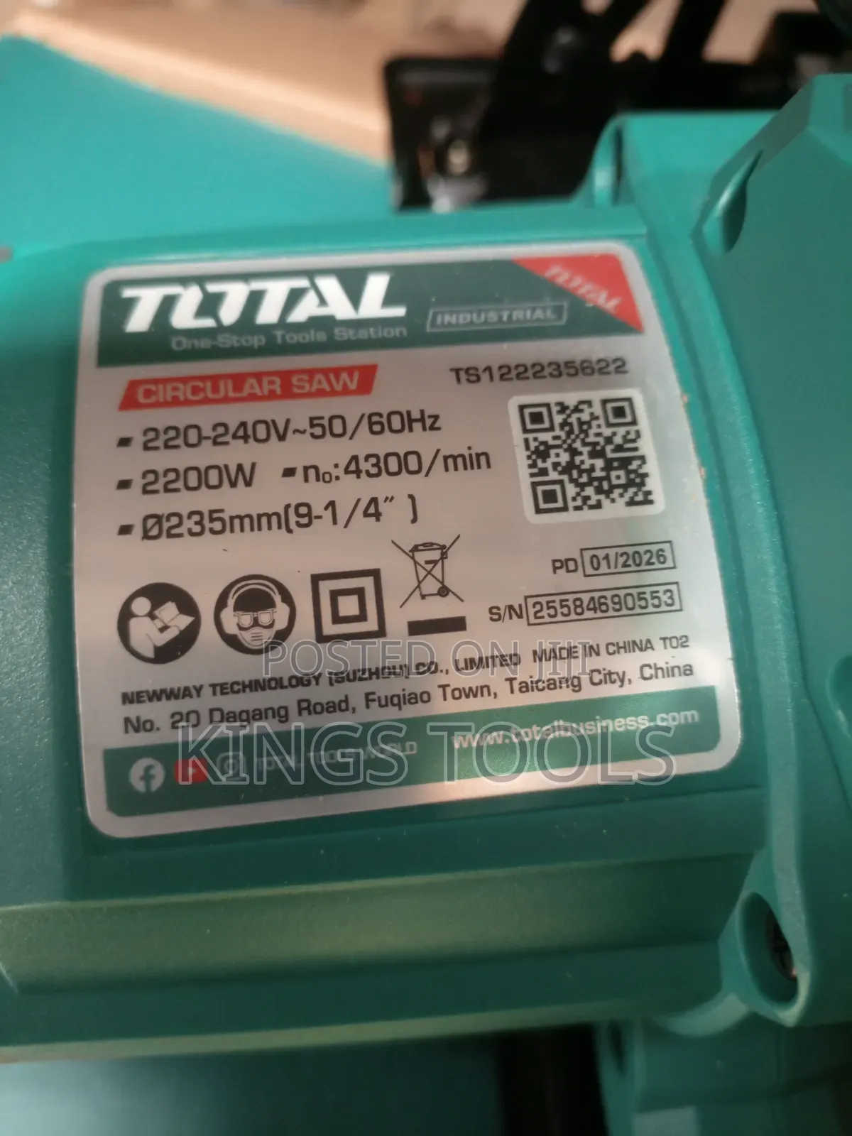 Total Circular Saw Machine 2200w