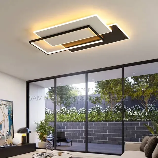 Modern Geometric Led Ceiling Light – Luxury Minimalist Flush Mount