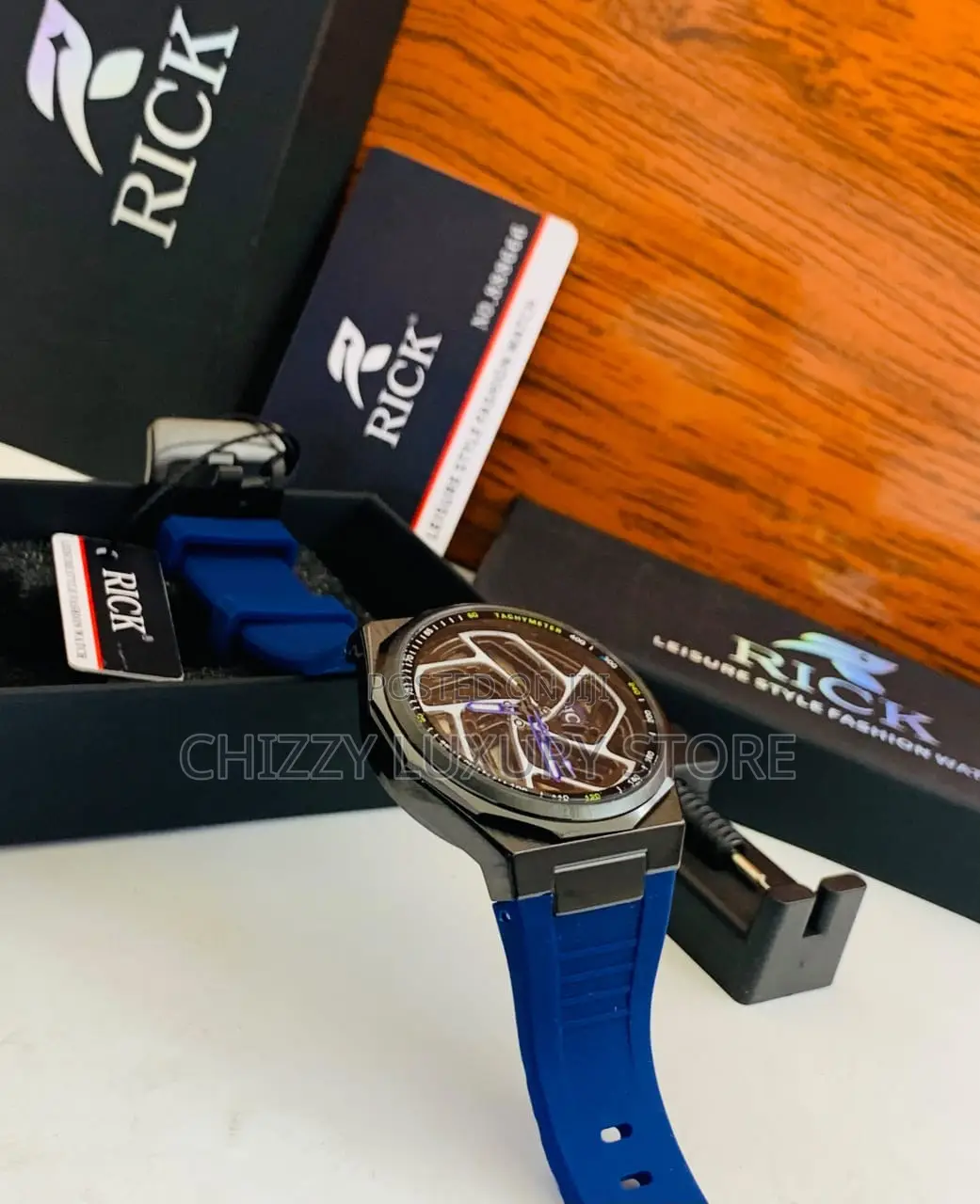 Rick Quality Men Rubber Strap Wristwatch