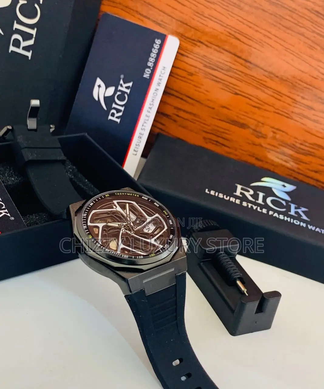 Rick Quality Men Rubber Strap Wristwatch