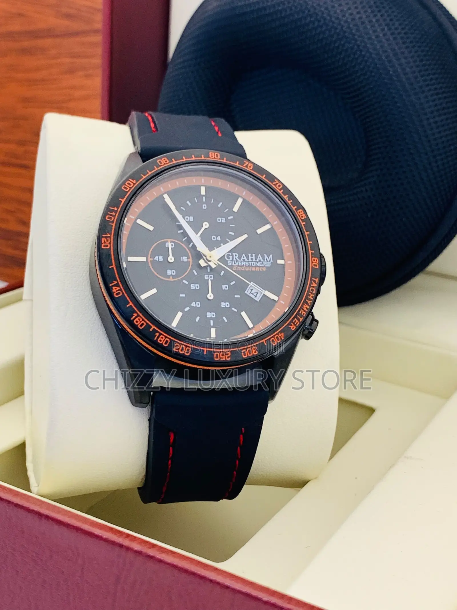 Graham Quality Luxury Genuine Leather Wristwatch