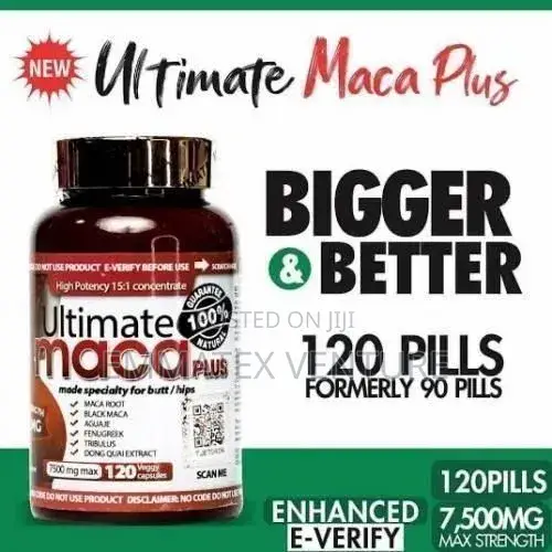 Ultimate New Maca Plus 7500mg for Bigger but and Hips