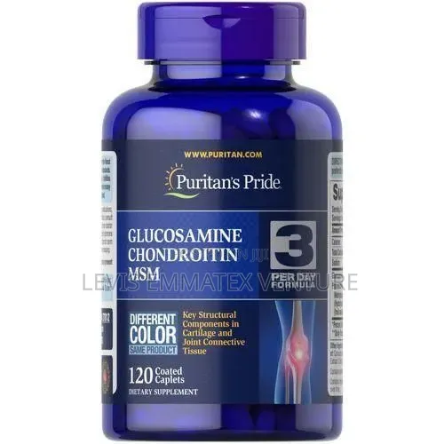 Puritan's Pride Double Strength Glucosamine, Chondroitin, MSM 120caps