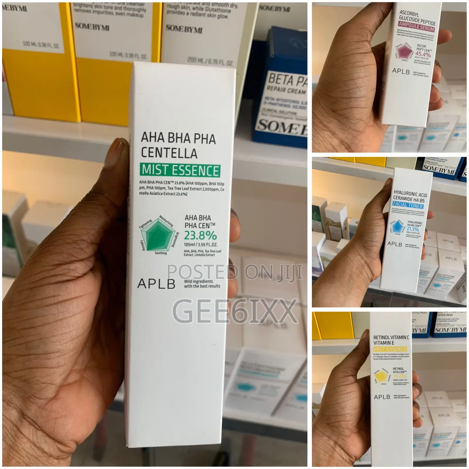 Aplb Ampoule Serums Kojic Vitamin C Retinol Tranexamic Collagen Mist
