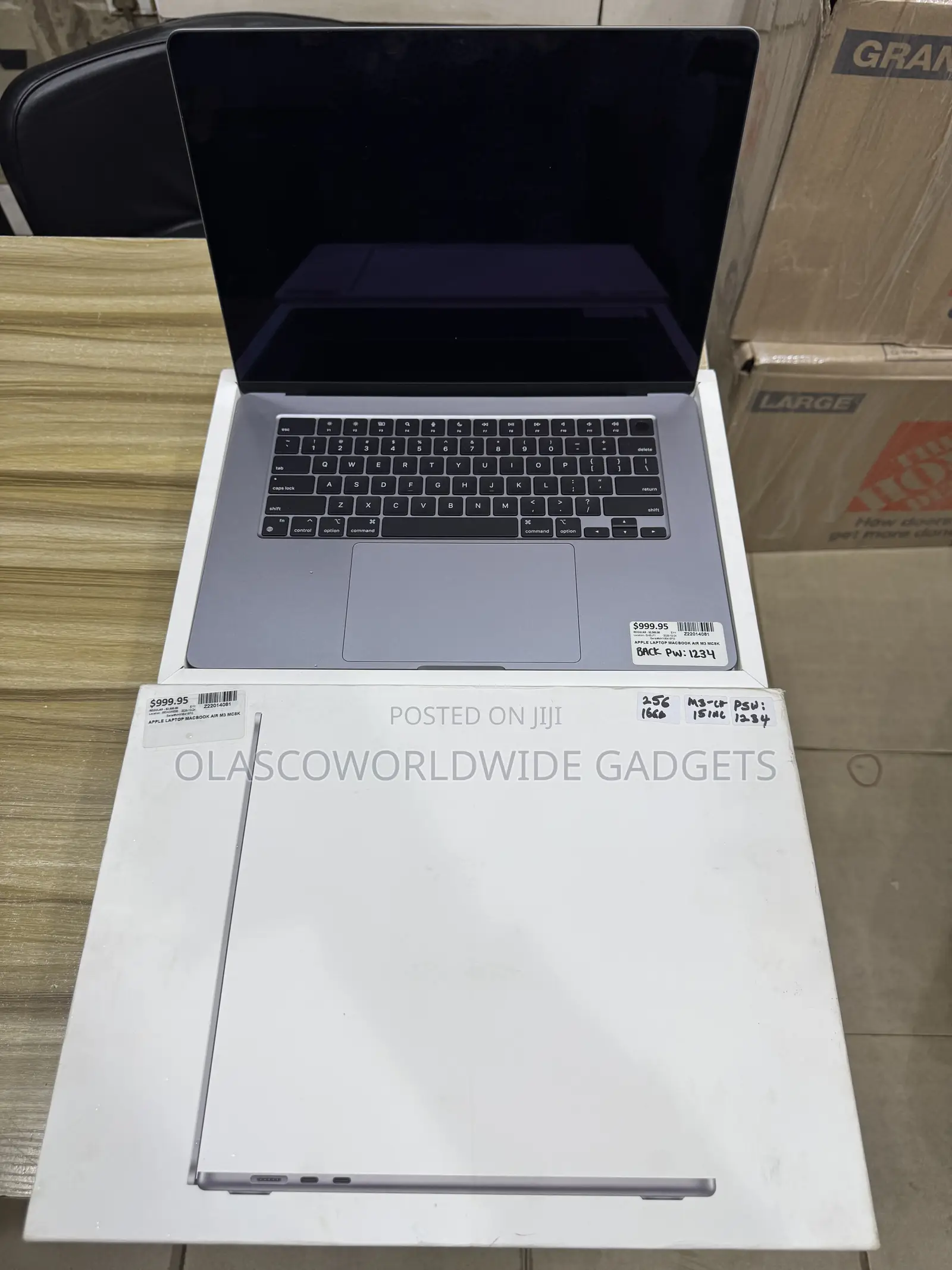 Laptop Apple MacBook Air 2024 M3 16GB Apple M3 SSD 256GB
