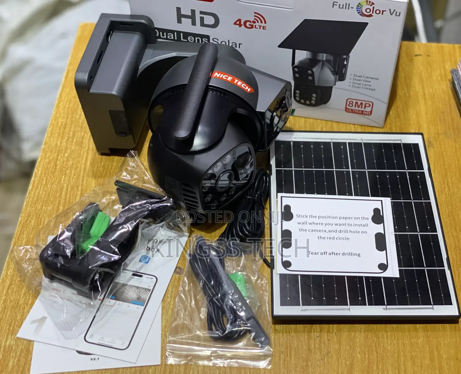 Ubox Sd250 Double Lens Solar Camera