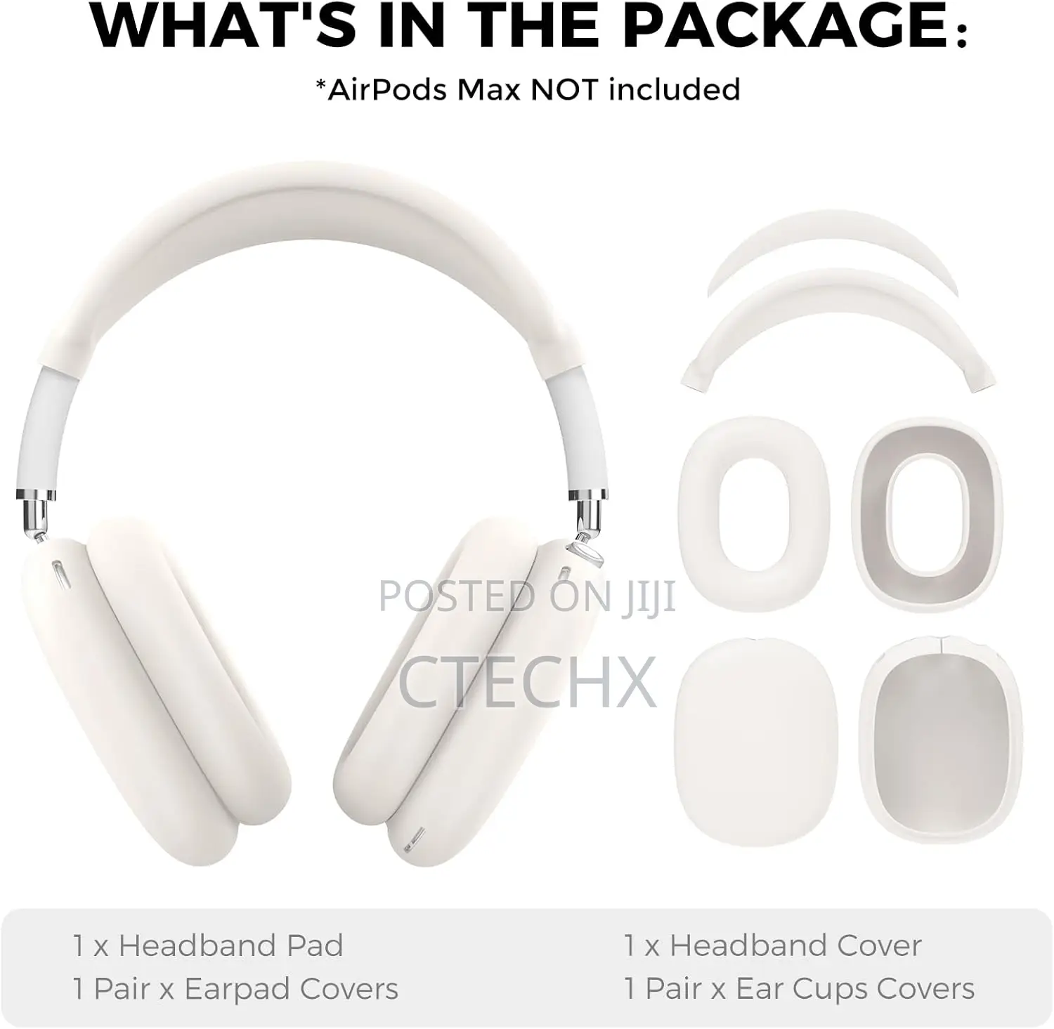 [4 In 1] Accessories For Apple Airpods Max Headphones Silicone Case