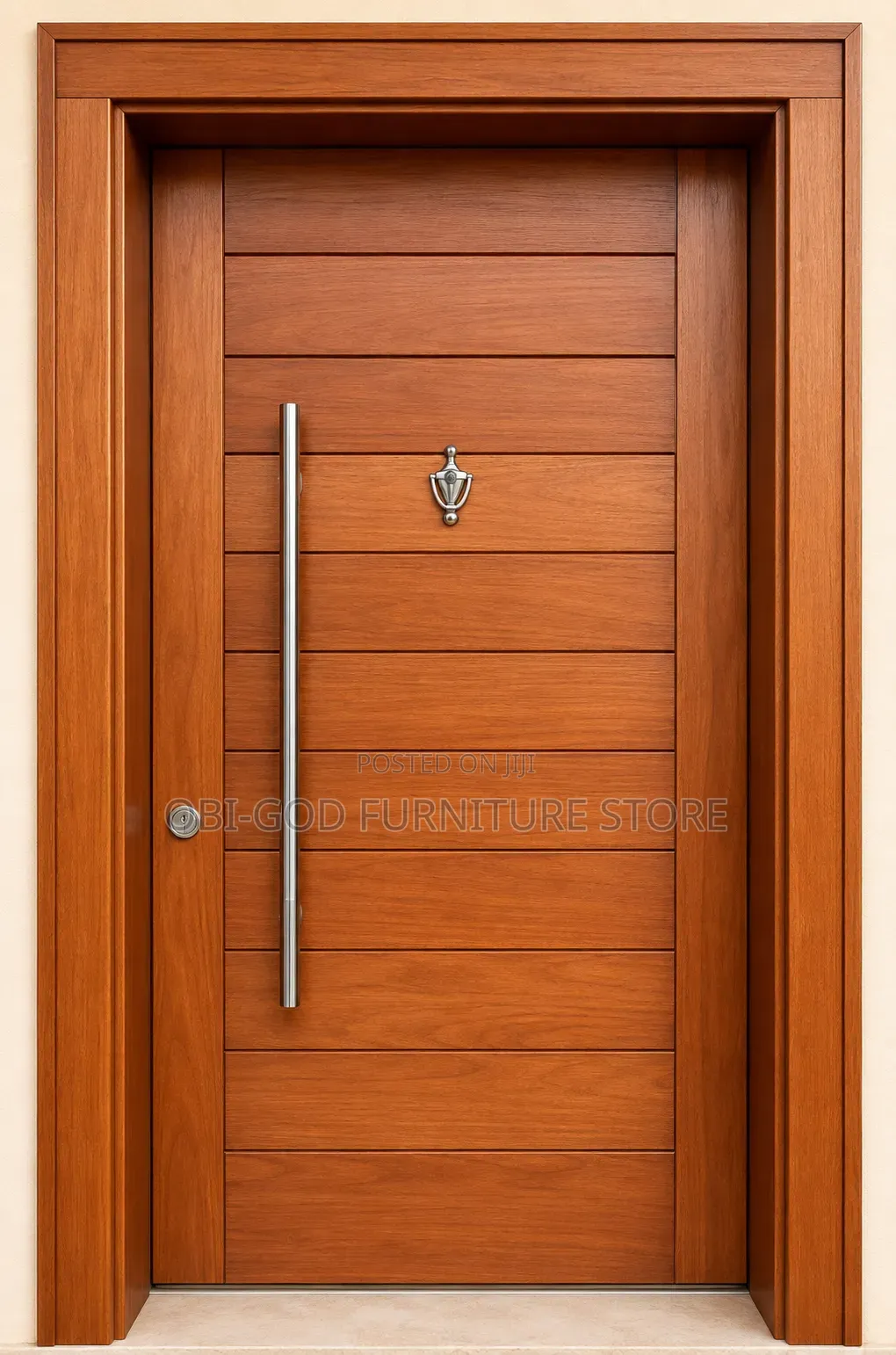 Modern Wooden Security Door 4ft X 81 Inches | Luxury Entrance Door