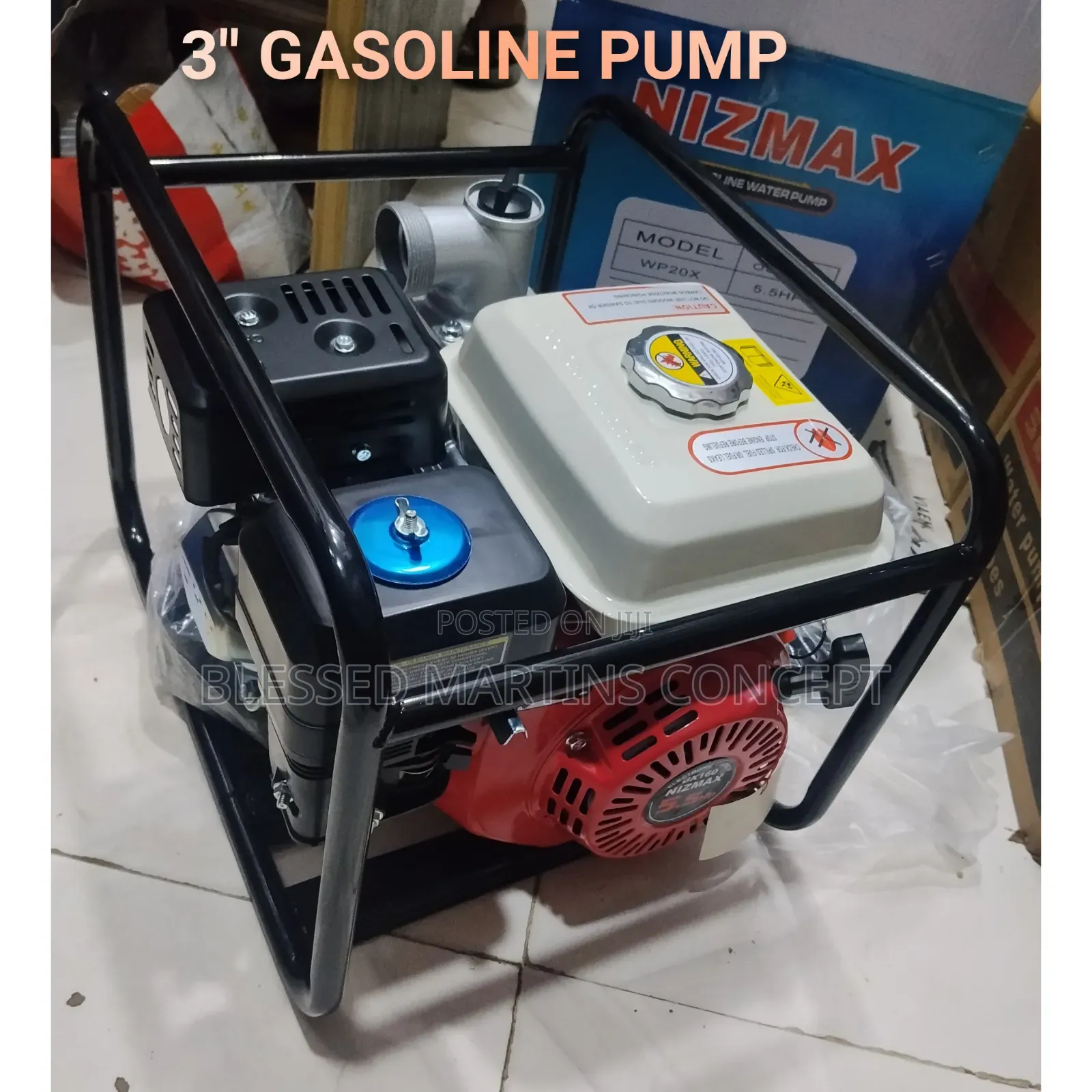 3" Original Gasoline Water Pump. 100% Copper. Brand: Nizmax