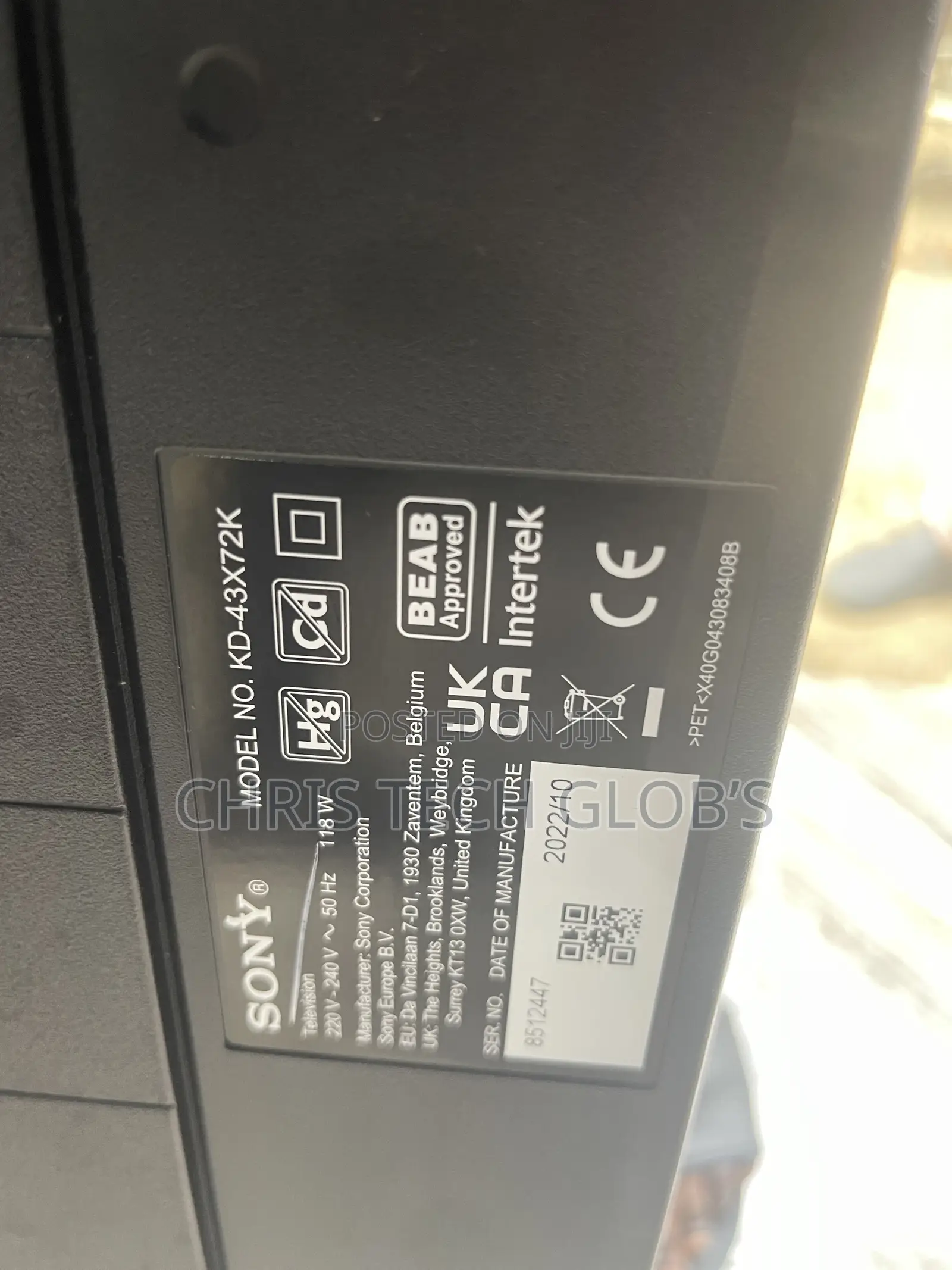 Sony Google Tv 43inches Original Picture Quality Display