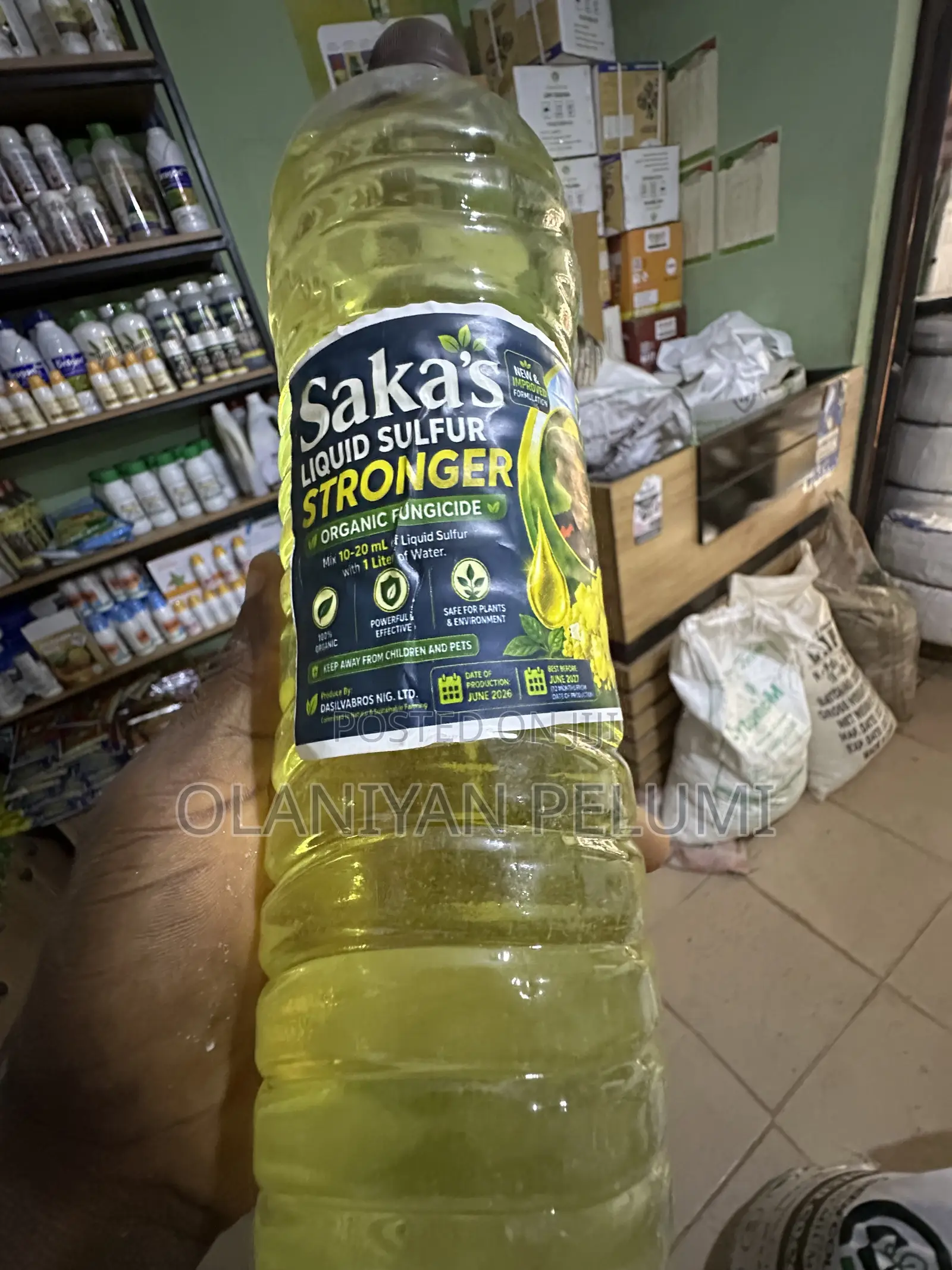 Saka’S Liquid Sulfur Stronger