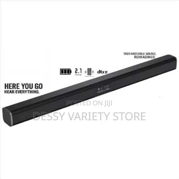 Here U Go Long 81cm TV Soundbar Bluetooth Rechargeable